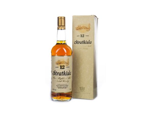 STRATHISLA 12 YEARS OLD Single Malt Scotch Whisky 75cl, 40% volume, in carton.