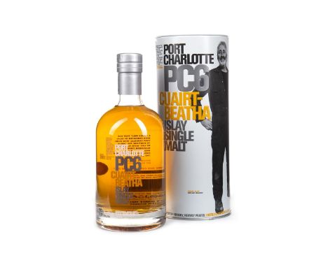 PORT CHARLOTTE 2001 PC6 CUAIRT-BEATHA AGED 6 YEARS Single Malt Scotch Whisky Bottled 2007, bottle no. 11,551 of 18,000. 700ml