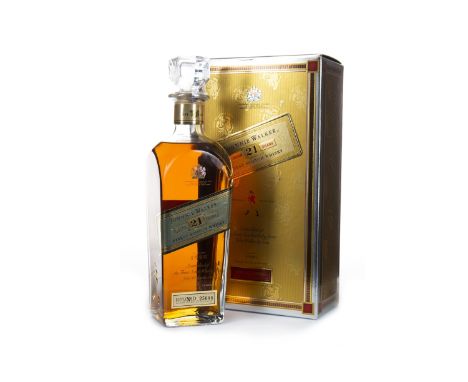 JOHNNIE WALKER 21 YEARS OLD Blended Scotch Whisky Bottle no. D25608. 70cl, 43% volume, in carton.