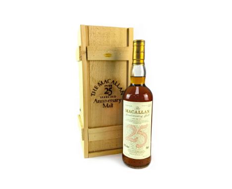 MACALLAN 1968 ANNIVERSARY MALT AGED 25 YEARS Single Malt Scotch Whisky Bottled 1994. 70cl, 43% volume, in wooden box.