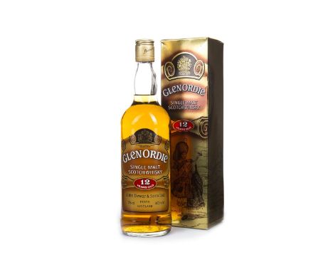 GLENORDIE 12 YEARS OLD Single Malt Scotch Whisky 75cl, 40% volume, in carton.