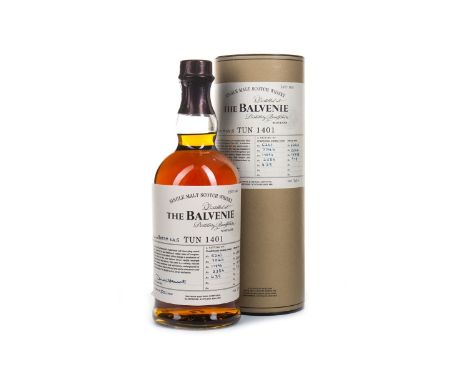 BALVENIE TUN 1401 BATCH #5 Single Malt Scotch Whisky A vatting of five traditional whisky casks, and four sherry butts. 70cl,