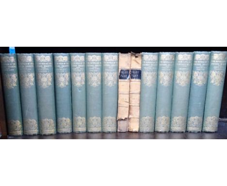 BRONTE SISTERS.  Novels of the Sisters Bronte. Edited by Temple Scott. Thornton Edition, 12 vols. num. photo. plates, gilt cl