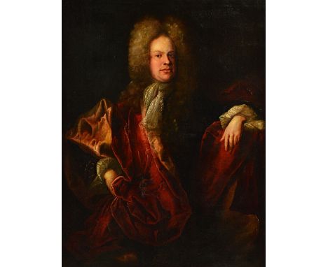 Circle of Alexis Simon Belle, Portrait of a gentleman, oil on canvas, 121cm x 83cm. Illustrated. 