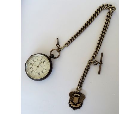 A silver cased, key wind, openfaced gentleman's pocket watch, the jewelled movement detailed Made For Wattis, Birmingham, 610