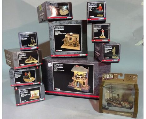 Toys, including; Corgi 'Forward March', boxed metal military figures, (qty). 