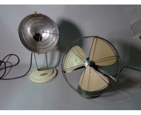 Frost; a mid-20th century fan and a 'Sol-Tan' heat lamp, (2). 