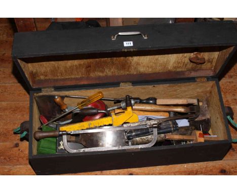 Toolbox of joinery tools.