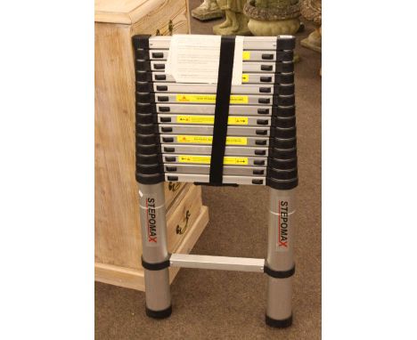 Little used Stepomax telescopic ladder.