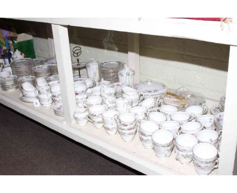 Large collection of Paragon Bridal Rose, Royal Worcester June Garland and commemorative china.
