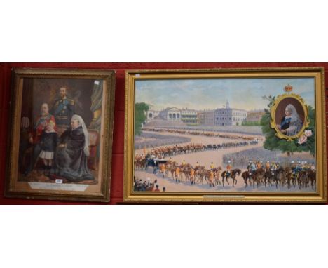 Pictures and Prints - The Diamond Jubilee Procession June 22nd 1847 and four generations of Royalty