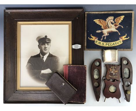 A Great War Royal Naval Air Service group, pertaining to F24882 Air Mechanic R Hetherington and comprising his wrist identity