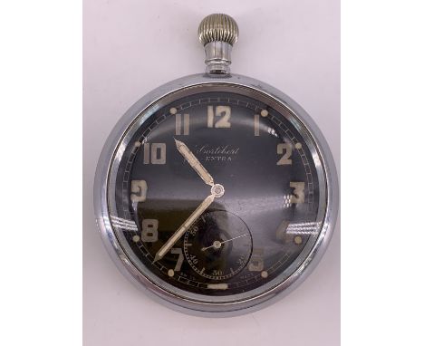 A Second World War British army GSTP pocket watch by Cortebert, (running)