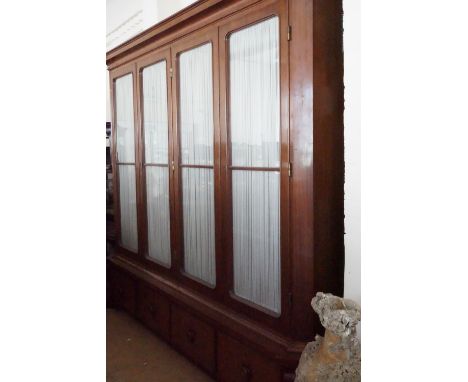A historically significant German Third Reich diplomatic office library bookcase, formerly from the German Embassy at Prussia