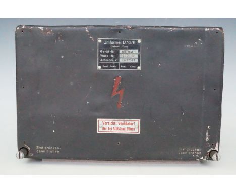 A Luftwaffe Umformer U 10 / E radio rotary power supply unit