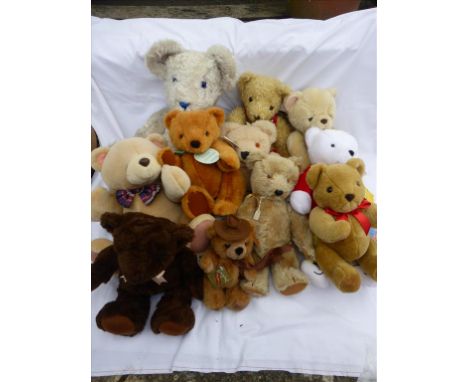 COLLECTION OF MISC. BEARS INCLUDING SELFRIDGES, CHILTERN TOYS, MANHATTAN TOY COMPANY, TINKABELL, CHAD VALLEY, GOLDEN BEARS (4