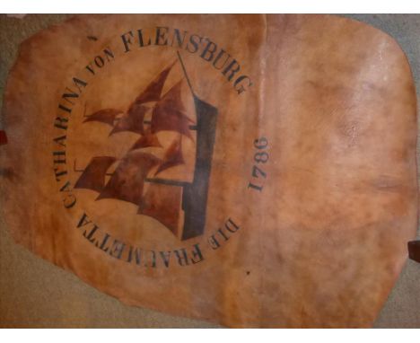 RUSSIAN REINDEER HIDE FROM THE WRECK OF CATHARINA VON FLENSBURG, SANK 1786, PREVIOUS USED TO ADVERTISE THE 'STRADIVARIUS' OF 