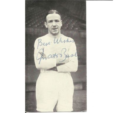 Matt Busby Signed Vintage Photo. Good Condition Est.