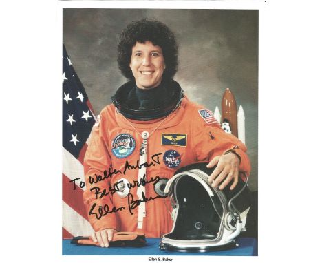 Ellen S Baker signed 10x8 colour NASA portrait photo. American physician and a NASA astronaut. Baker serves as Chief of the E