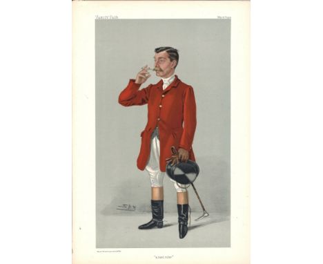 James - A Hard Rider 26/5/1904 Vanity Fair Print. These prints were issued by the Vanity Fair magazine between 1869-1914 as c