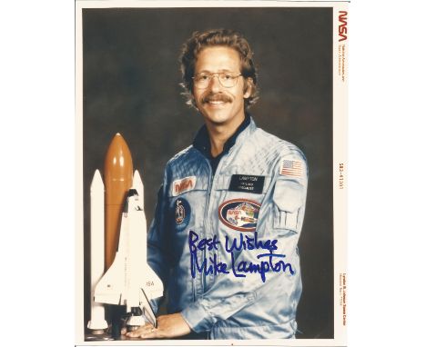Mike Lampton signed 10x8 colour NASA portrait photo. American astronaut, founder of the optical ray tracing company Stellar S