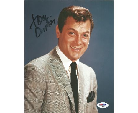 Film and TV Tony Curtis 10x8 signed colour photo c/w PSA DNA certificate. Tony Curtis (born Bernard Schwartz; June 3, 1925 - 