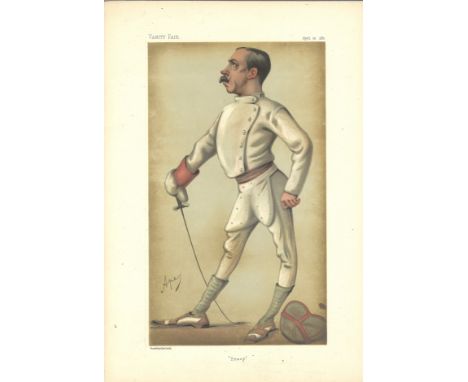 Stracey - Henry 24/4/1880 Vanity Fair Print. These prints were issued by the Vanity Fair magazine between 1869-1914 as collec