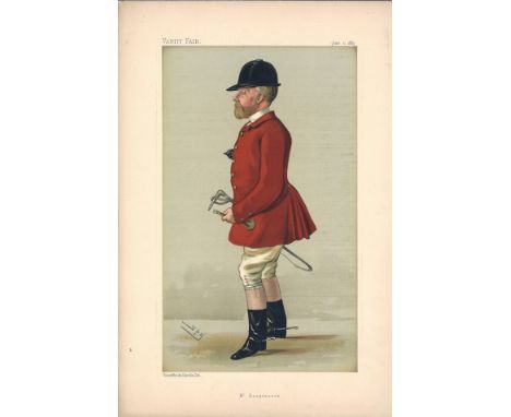 Hargreaves - Mr Hargreaves 11/6/1887 Vanity Fair Print. These prints were issued by the Vanity Fair magazine between 1869-191