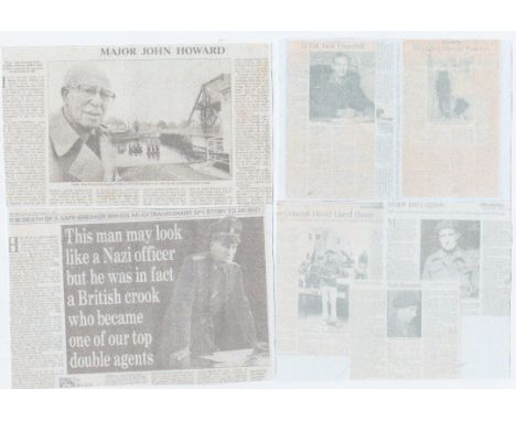 Excellent collection of 14 WWII Special Forces heroes. Unsigned Obituraires 1. Maj Gen David Lloyd Owen CB DSO OBE MC LRDG 2.
