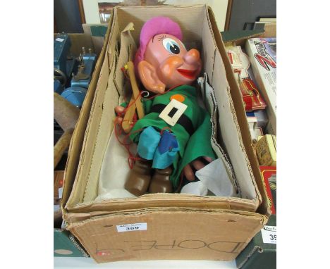 Vintage Pelham puppet 'Dopey'. (B.P. 21% + VAT) Box may be original. Appears complete and in good condition overall, some use