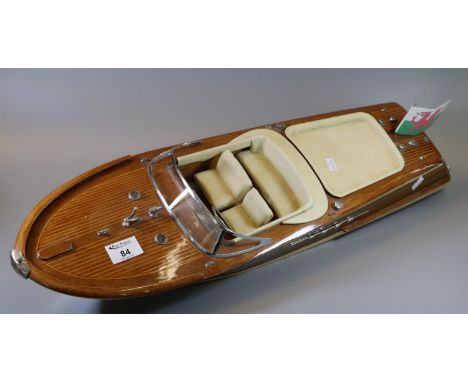 A scale model of an Italian Riva sports boat. 65cm long approx.(B.P. 21% + VAT) 