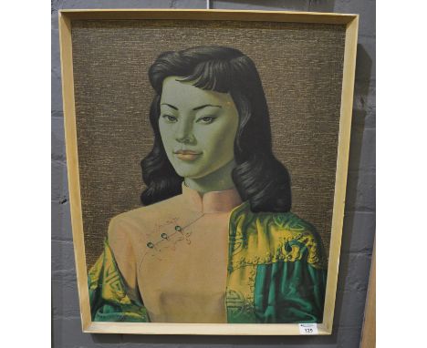 After Tretchikoff, 'Miss Wong', coloured print. 61 x 49cm approx. Framed. (B.P. 21% + VAT)