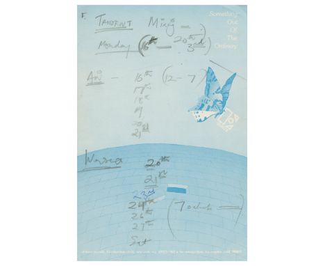 ˑ A sheet of notepaper taken from a promotional ‘Something Out Of The Ordinary’ Elektra notepad on which Freddie Mercury has 