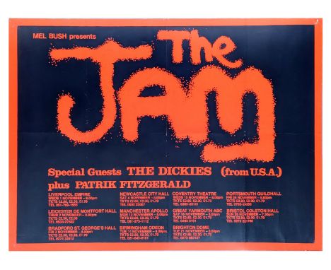 An original poster for the 1978 Apocalyse UK tour by The Jam.
The poster measures 76cm x 98cm (29.9 inches x 38.5 inches). Th