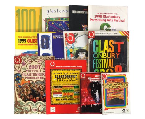 A collection of 12 official programmes for Glastonbury Festival between 1984 and 2008. Consists of programmes for the followi