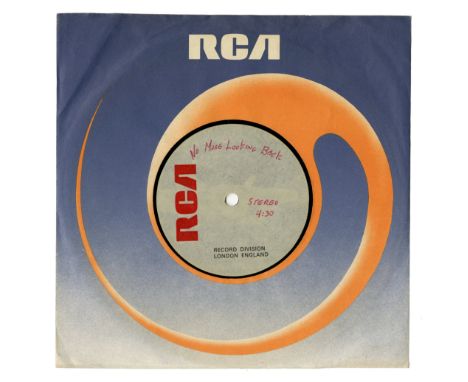 An original 7 inch double sided acetate for the 1975 Kinks single entitled ‘No More Looking Back’ c/w ‘Jack The Idiot Dance’.