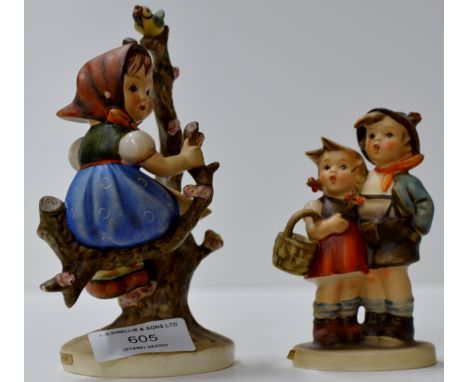 2 HUMMEL FIGURINE ORNAMENTS     