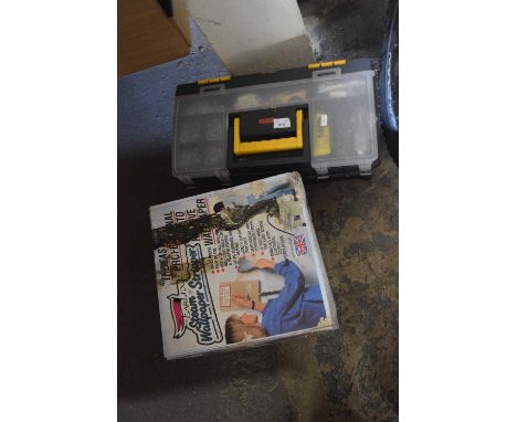 Tool box and contents together with steam wallpaper stripper, boxed (2)