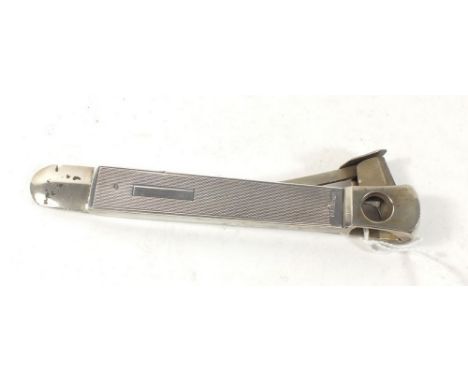 A silver cigar cutter, Birmingham 1961