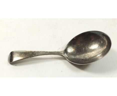 A silver caddy spoon, London 1805 by George Wintle 