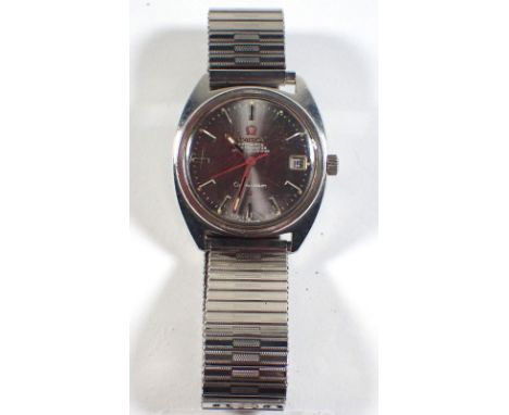 An Omega Chronometer Automatic stainless steel Constellation gentleman's vintage wrist watch 