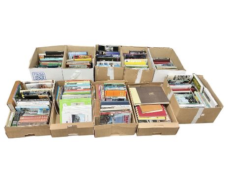 Large collection of steam locomotive and railway reference books and magazines, including vol 1-4 of British Railway Standard
