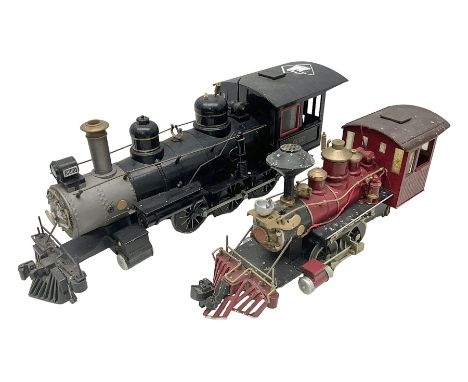 Bachmann G scale, gauge 1 2-4-2 steam locomotive, no F1101 'Old Timer ', together with a similar Bachmann 0-4-0 steam locomot