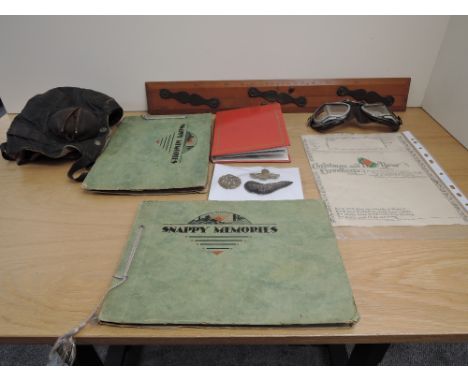 A collection of WWII items belonging to 1311454 SGT John Leslie Donnelly May 1910-April 1992, RAF Pilot during WWII and Shot 