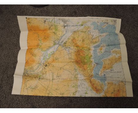 Four vintage Maps showing D-Day Operations, 50 Div D-Day to D+9, 6 AB Div 3 and 5 Para Ddes Outline Plan, Goodwood and outlin