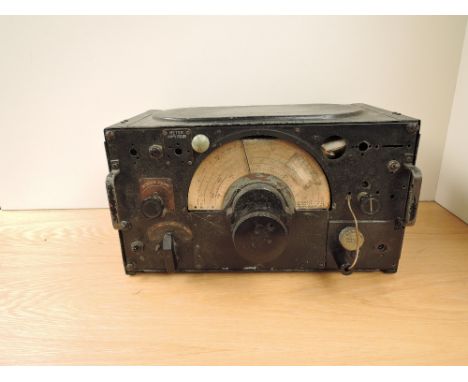 A possible WWII Bomber Radio/Receiver, no makers marks or Military Arrow seen, heavy item