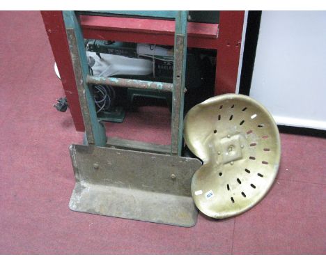 A Sack Barrow and Tractor Seat. (2)