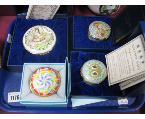 Four Halcyon Days Enamel Musical Boxes: Beatrix Potter playing 'Greensleeves', The Teddy Bears Picnic, Over the Rainbow from 