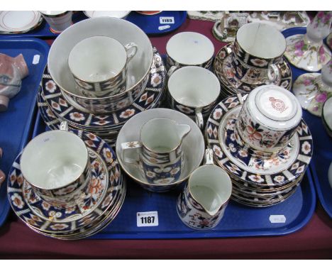 An Early XX Century Sutherland Imari Pattern Tea Service, (forty pieces):- One Tray