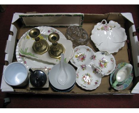 Shelly Melody Sauce Boat, Sunderland jam pot, Hammersley hors d'oeurve, etc:- One Box 